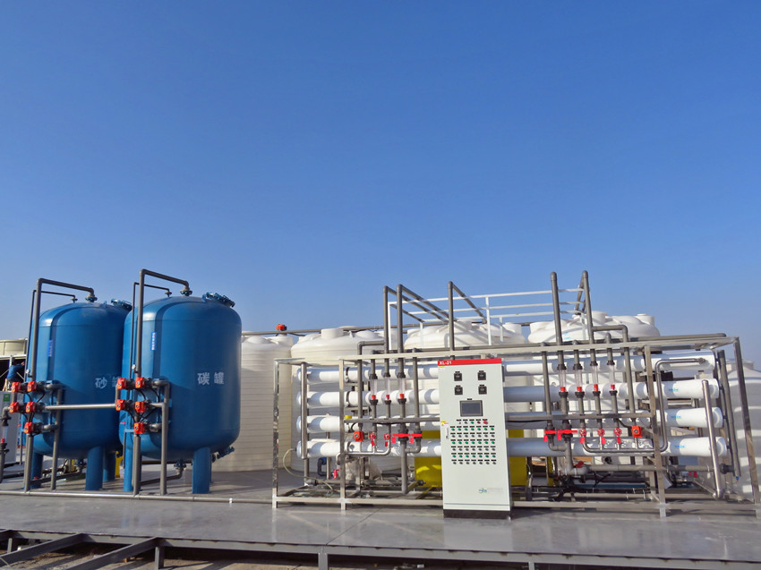 20噸一級反滲透+15噸二級反滲透純水設(shè)備_大型反滲透